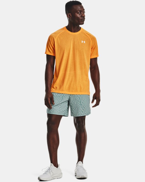 Men's UA Streaker Run Short Sleeve, Orange, pdpMainDesktop image number 2